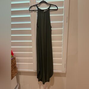 Double Zero Olive Green Sleeveless Dress